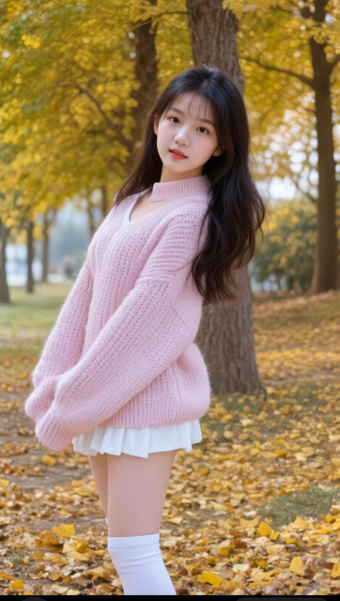 秋日毛衣照 抖音ai创作
