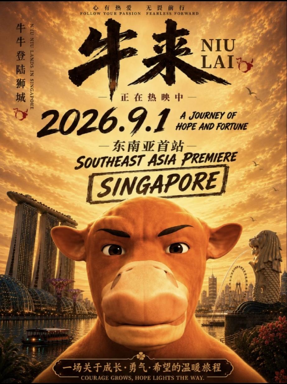 天呐，《牛来》是真的火到国外去了！
 
马上要开启海外市场了，首站就定在了新加坡