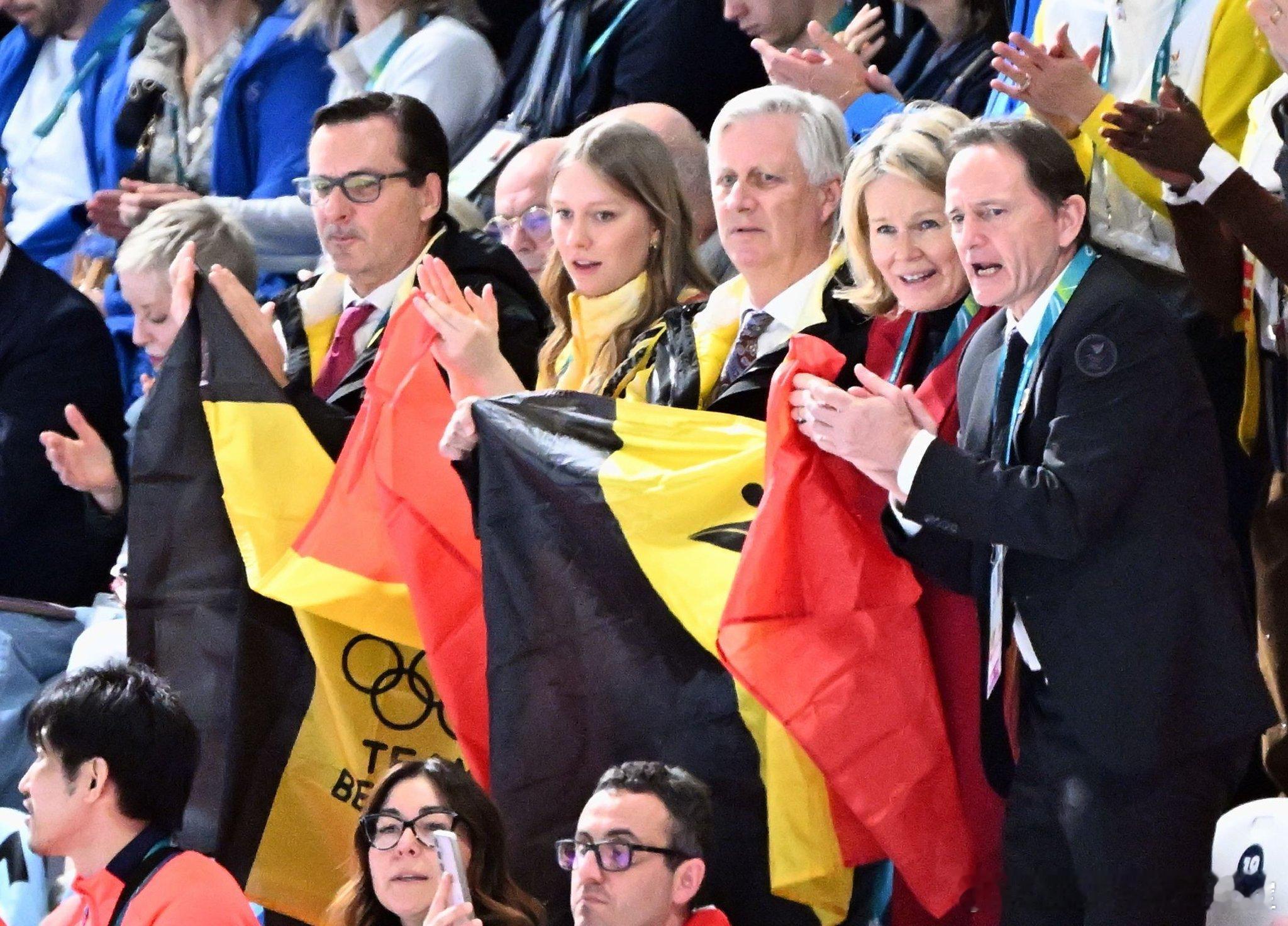 新闻 2026.2.16 比利时国王夫妇和埃莉诺公主观看意大利米兰-科尔蒂纳冬奥