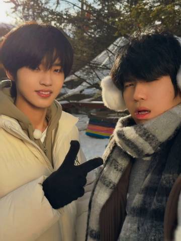 花海钎城冬天氛围感合照! 