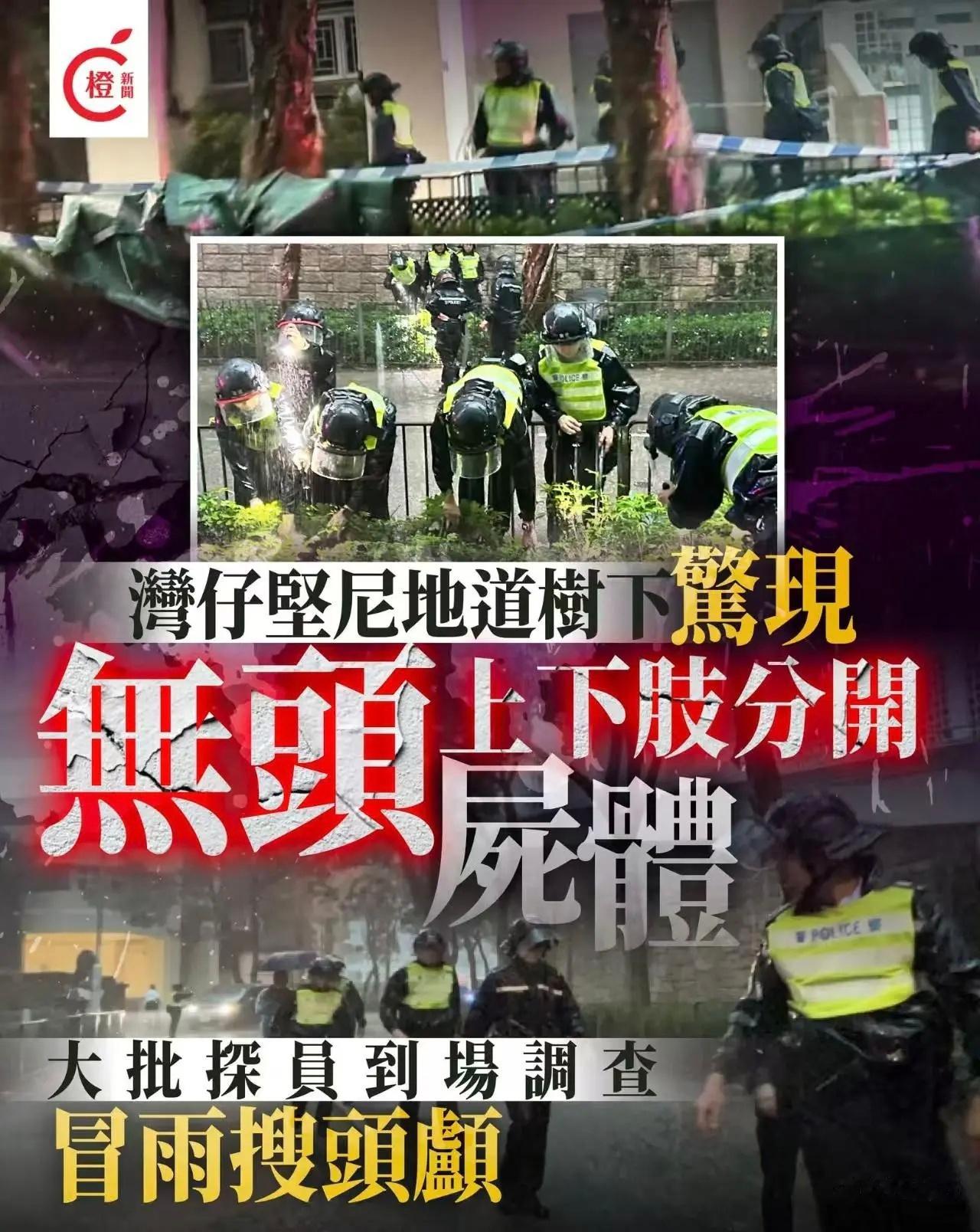 香港警方冒暴雨寻无头尸头颅这起案件的猎奇程度简直超乎想象，要是交给TVB拍成刑侦