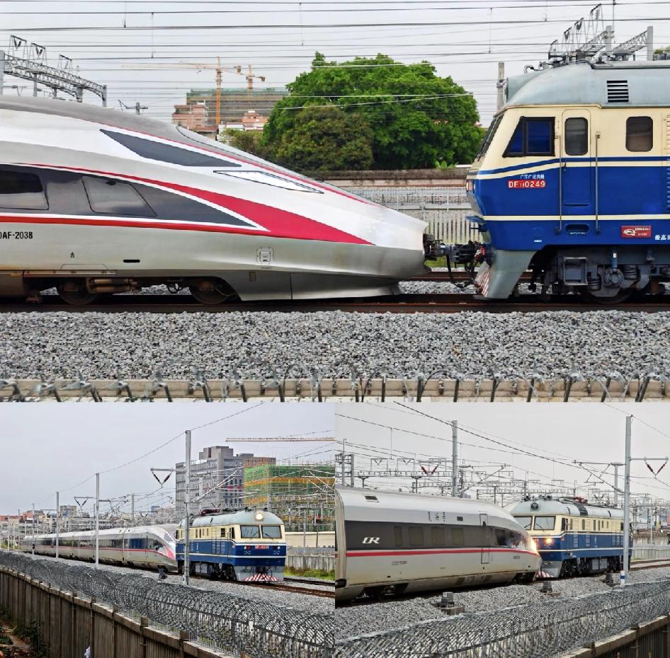 广湛高铁这波突发状况真是让人捏把汗！强降雨带起的龙卷风太凶，把附近的铁皮、钢架卷