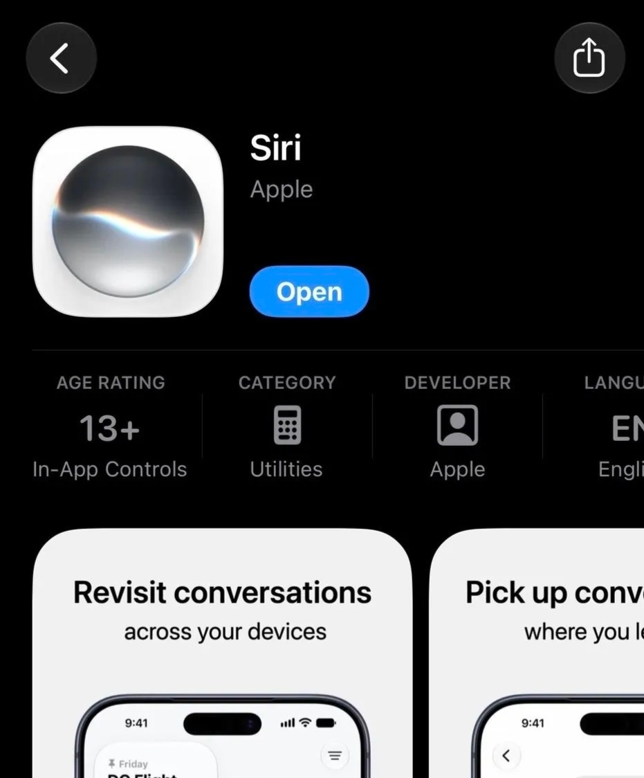 从没想过会有这么一天，Siri 竟然出现在 App Store 里[666] ​