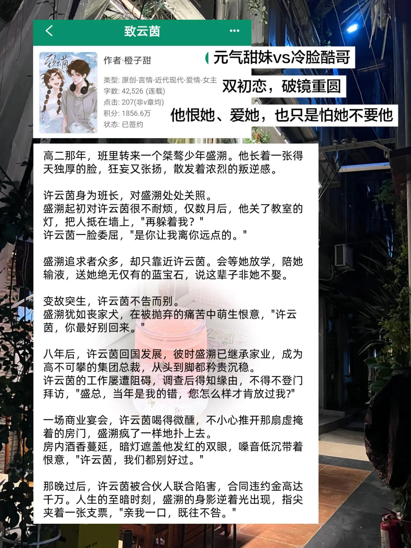 男主恋爱脑，无论破镜前，还是重圆后！唯许云茵主义