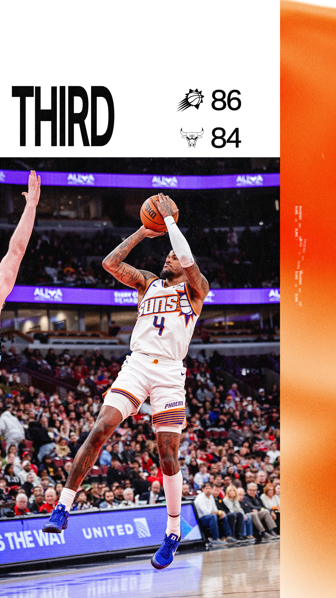 第三节结束，领先优势只有2分了菲尼克斯太阳 ｜太阳vs公牛 ｜旭日东升