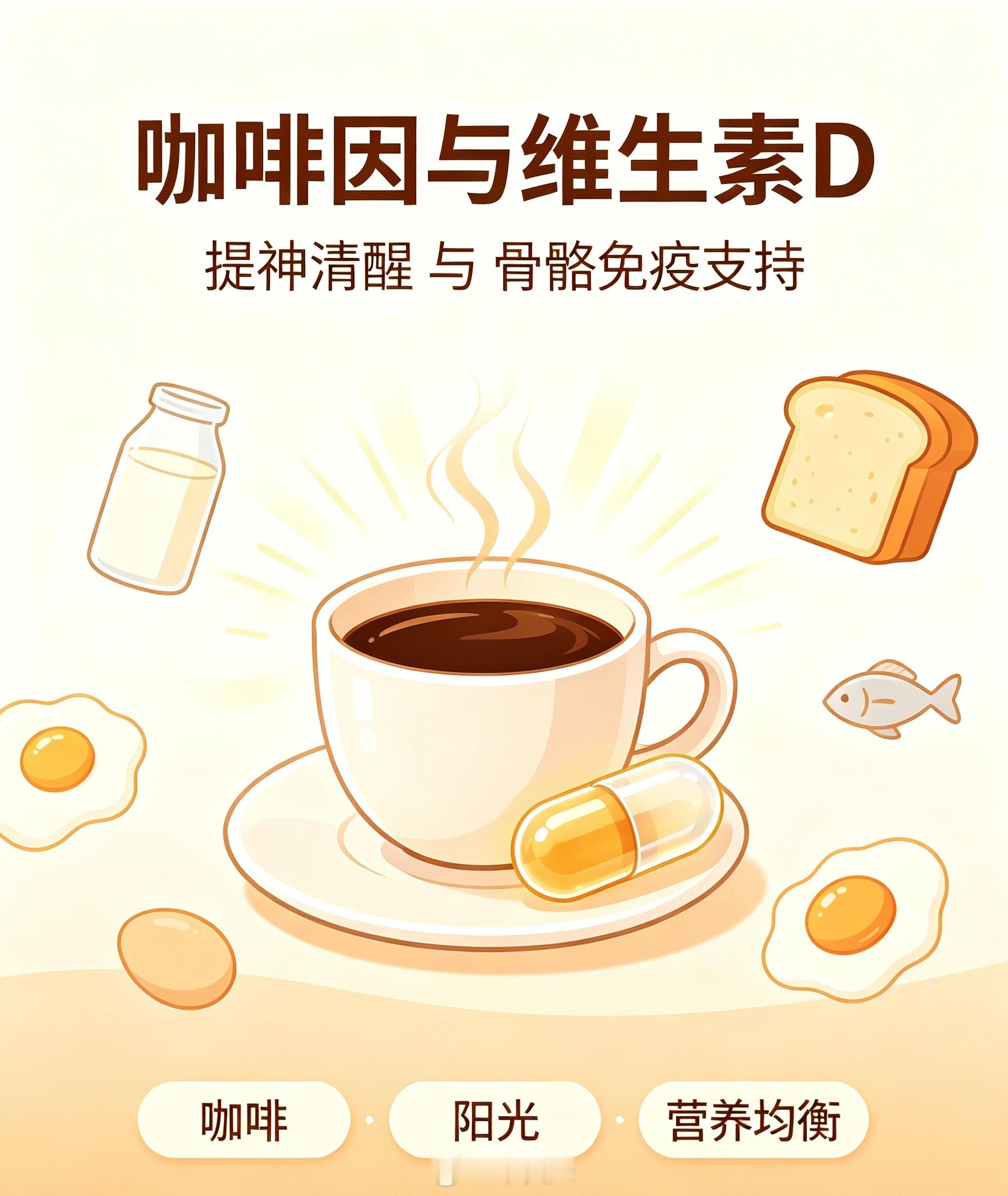 今天申请一个新的微博昵称：咖啡因与维生素D。职场靠咖啡续命，育儿靠补维D！看什么