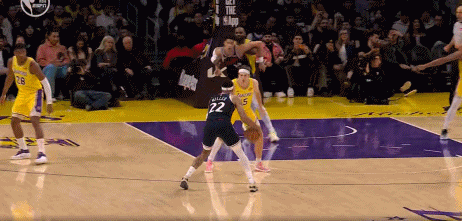 欺负老同志~詹姆斯篮下卡位被新秀尼德豪泽暗肘打到肋下，躺在地上缓了很久这球裁判看