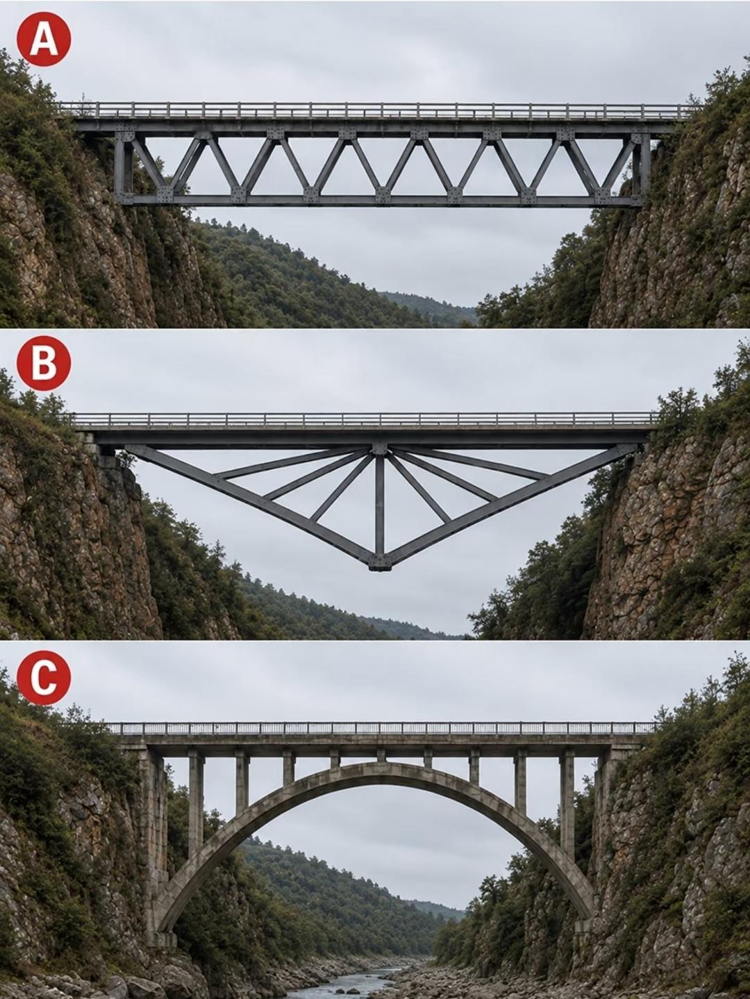 哪种桥梁更牢固?