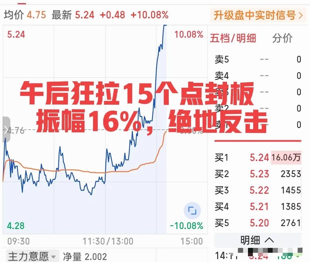 你们有没有这种感觉，就是每次卖什么什么就立马涨！刚刚这只小票爆拉16个点又板了！