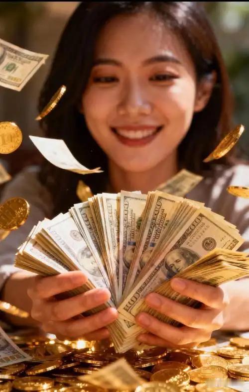 大把票子在握，让人喜笑颜开。
       票子能让人心情瞬间变好。央行数据显示