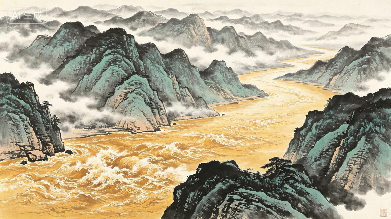 万重峻岭云漫漫