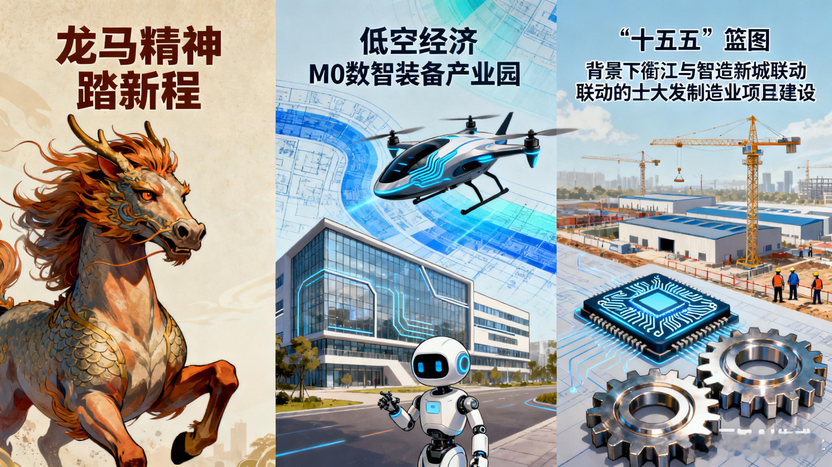 浙江卫视跨年晚会龙马精神踏新程，衢江产业焕新机！2025 年，M0数智装备产业园