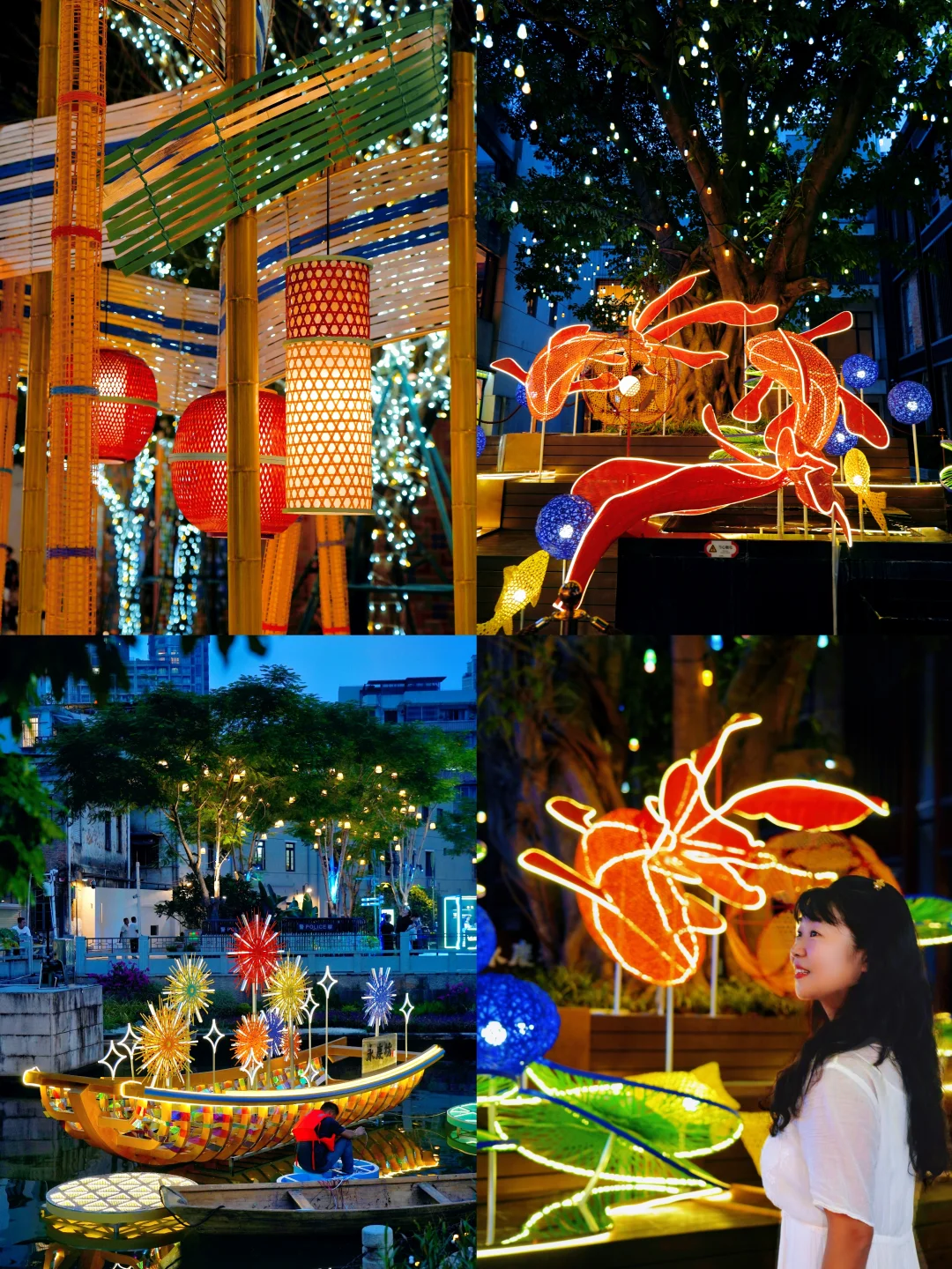 永庆坊中秋花灯美到失语！竹编月亮太惊艳了