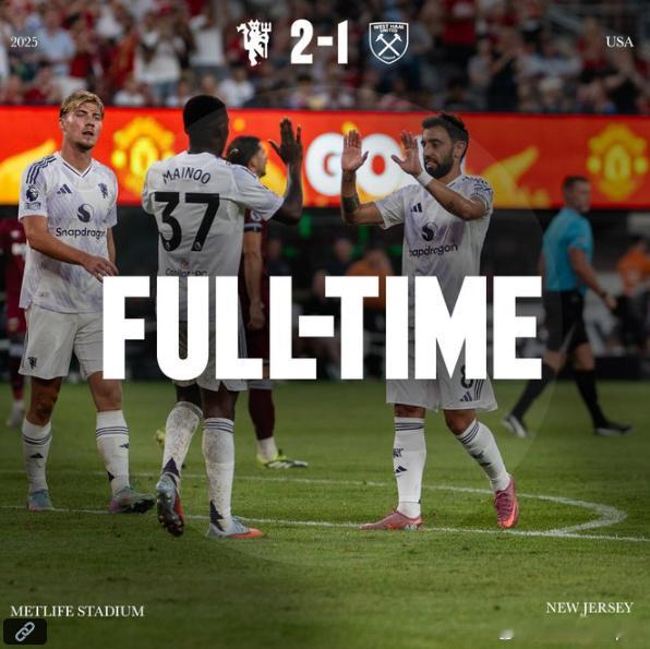 热身赛 曼联2-1战胜西汉姆，B费点射+吊射破门，梅开二度⚽ManUtdspot