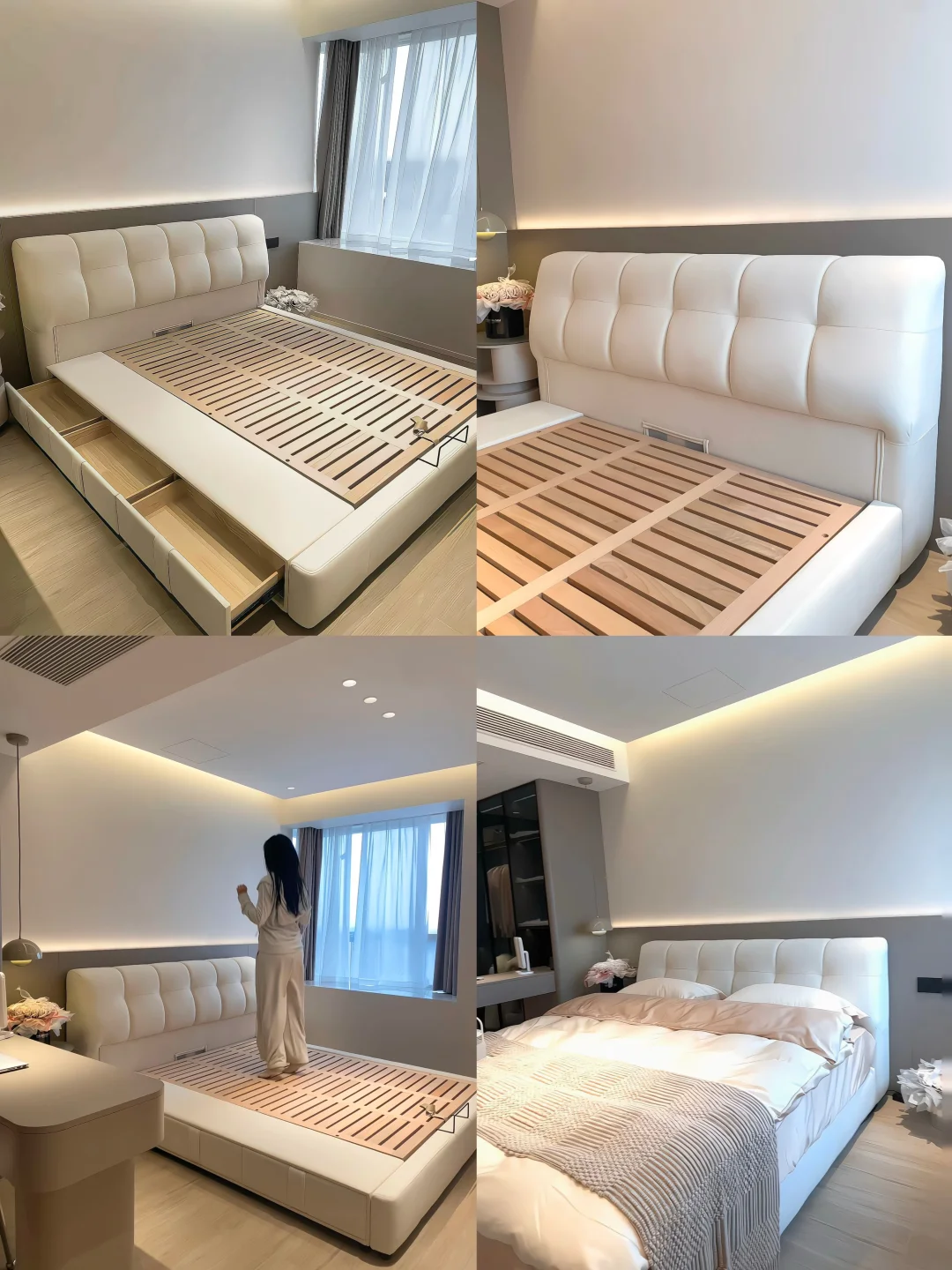 新家落地｜泡芙储物床让小卧室收纳翻倍！