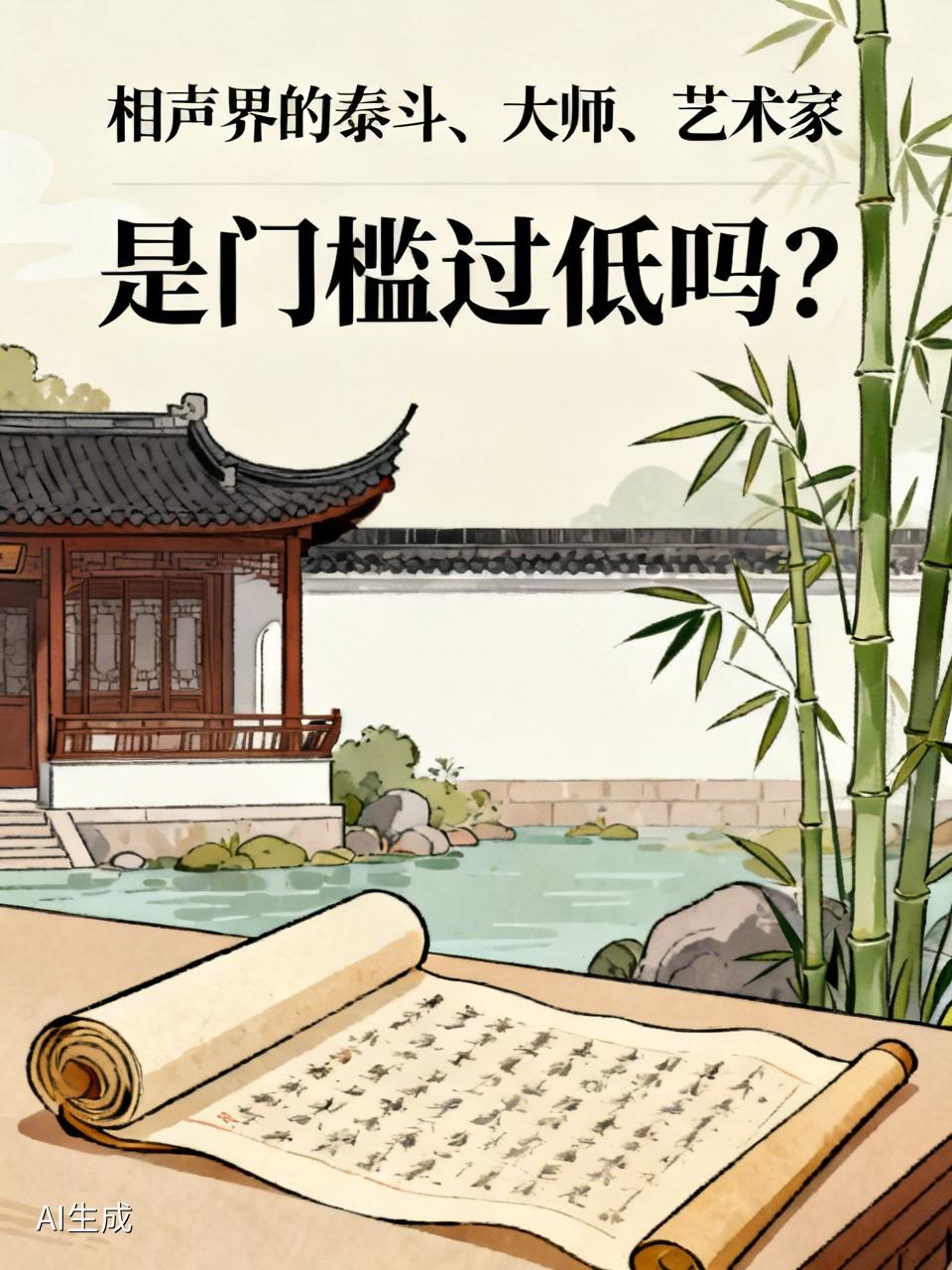 相声界的泰斗，大师，艺术家为什么这么多呢？
是岁数大就能是吗？
说过几段相声就行