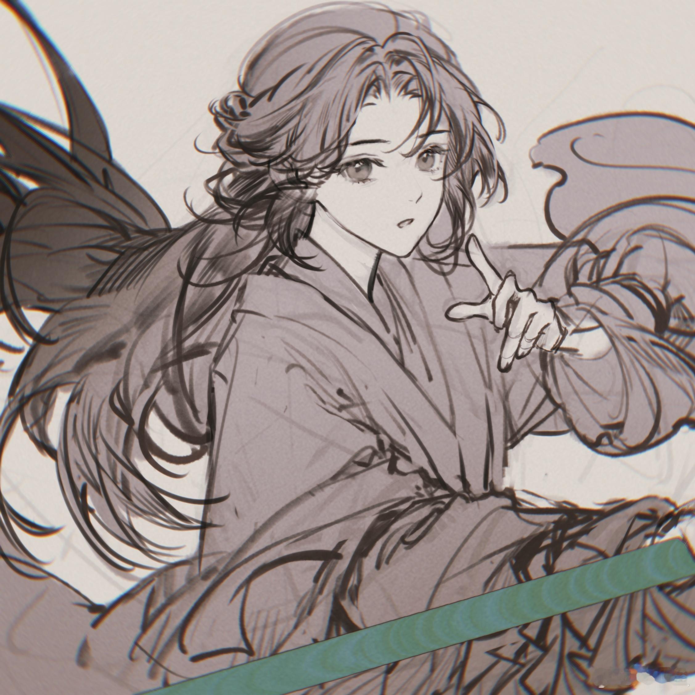 簪星  好久不见草稿君，来自给ty飞速出的专武图（?，想象里应该还有花瓣飞舞和鎏