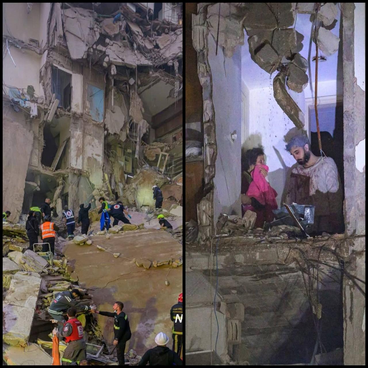 这是以色列空袭后贝鲁特的景象。
这是战争升级以来最致命的单日之一，超过250人丧