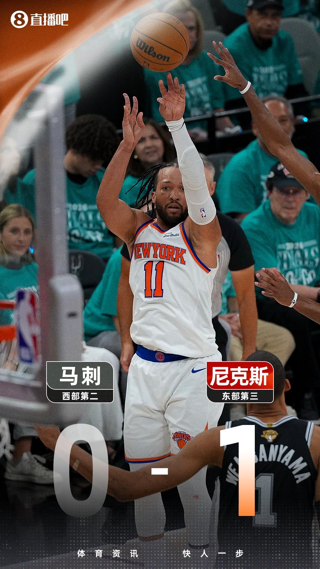拥有大头胜利不愁！布伦森确实厉害！NBA小个子后卫天花板了！
    1.88米