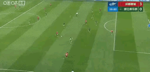 今晚三场比赛掀起进球大战。
成都蓉城4：0大胜来访的浙江队，韦林顿一射两传，真好