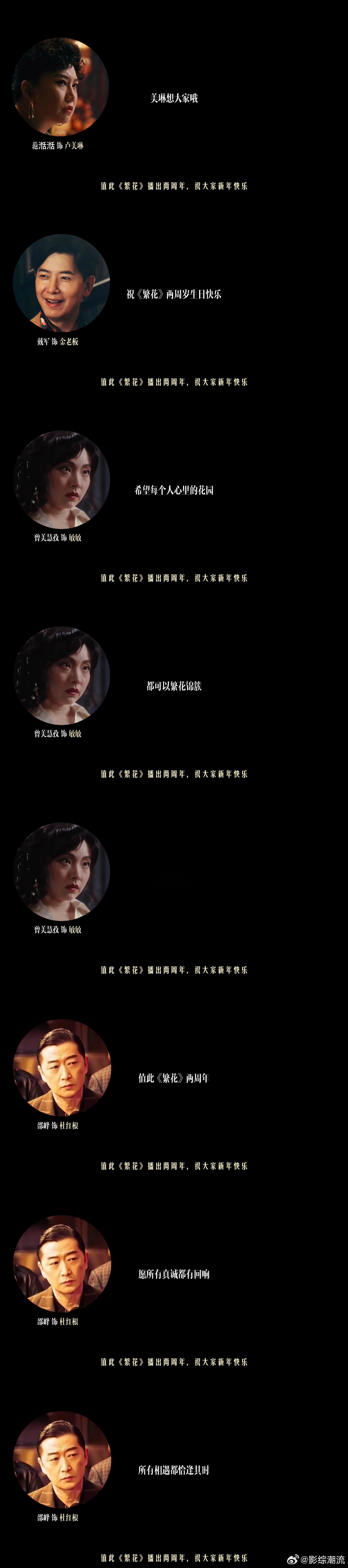 繁花剧组新年祝福 点开就收获新年第一份惊喜！繁花剧组久违重聚送新春祝福，瞬间被这
