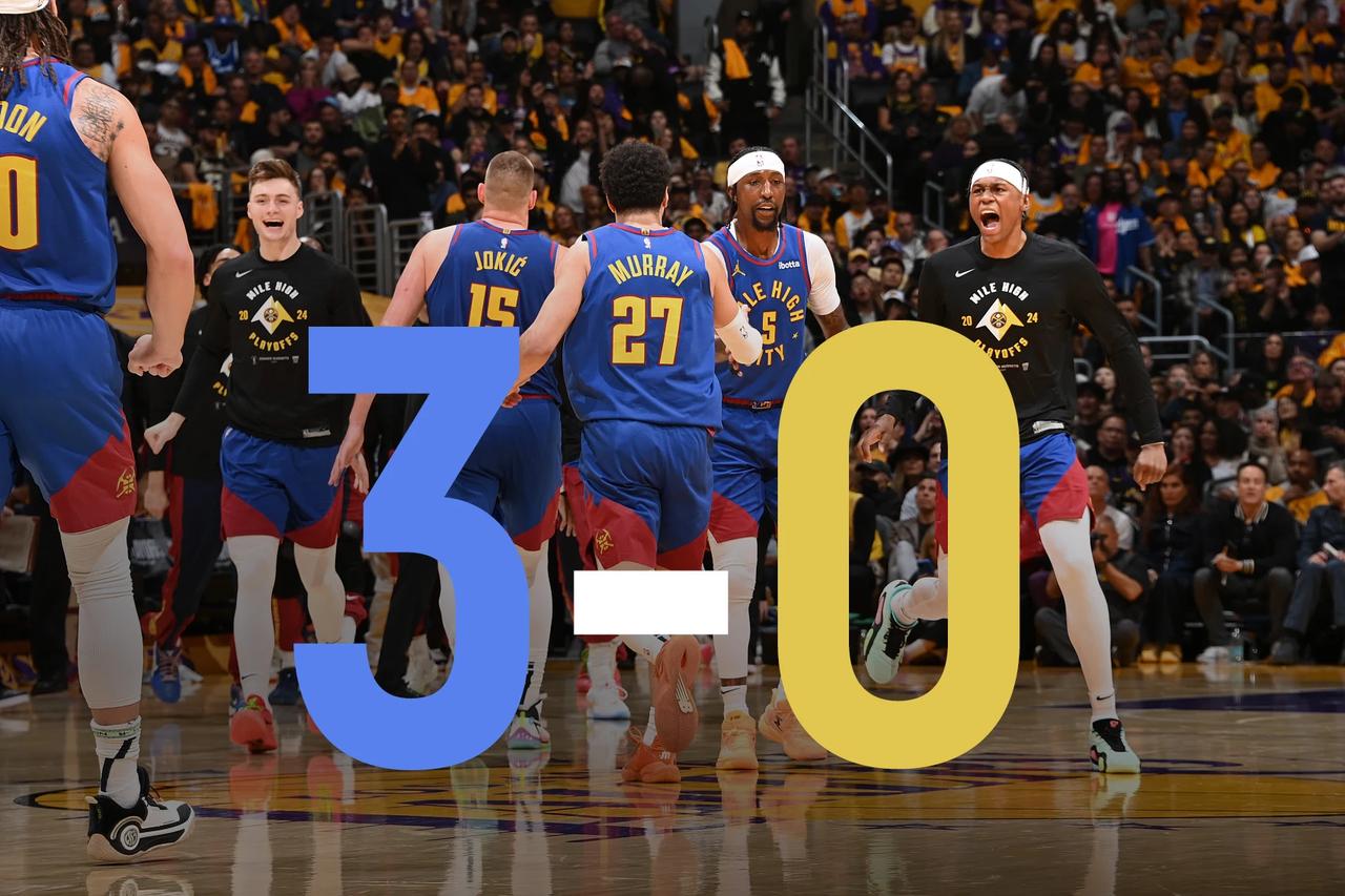 掘金真的太强了，湖人根本打不过啊[捂脸][捂脸]

今天掘金112：105再次战