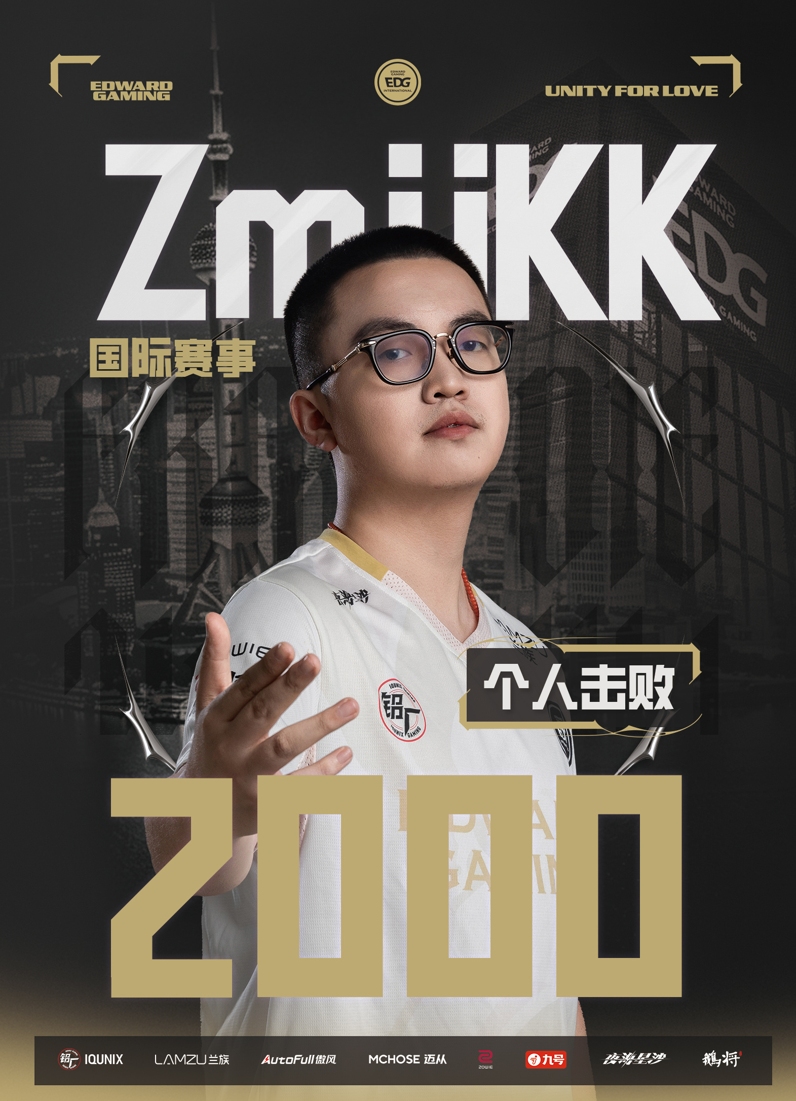 里程碑达成 | 恭喜选手国际赛场个人击败数达到2000，同时成为VCT CN第一