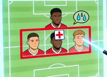 赛前发布会🎰①雨果到目前为止还没有参与球队合练，看看今天能不能归队吧。我两三天