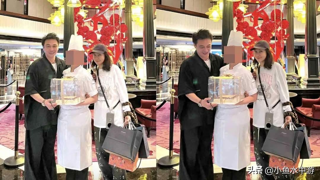 金马影帝吴镇宇近日与新加坡籍太太、前女星王丽萍一同现身新加坡，与当地一名厨师合照