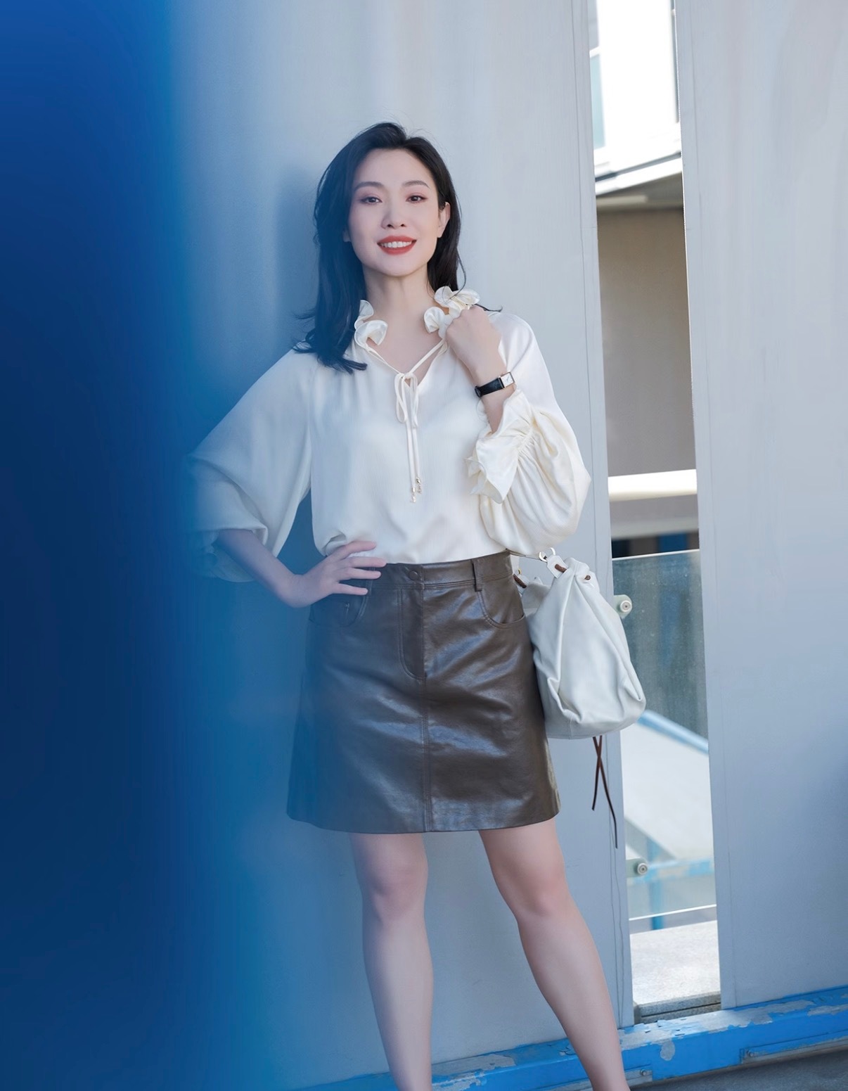 【人像摄影】演员王佳佳。王佳佳带儿子看自己走秀王佳佳42岁状态 ​​​