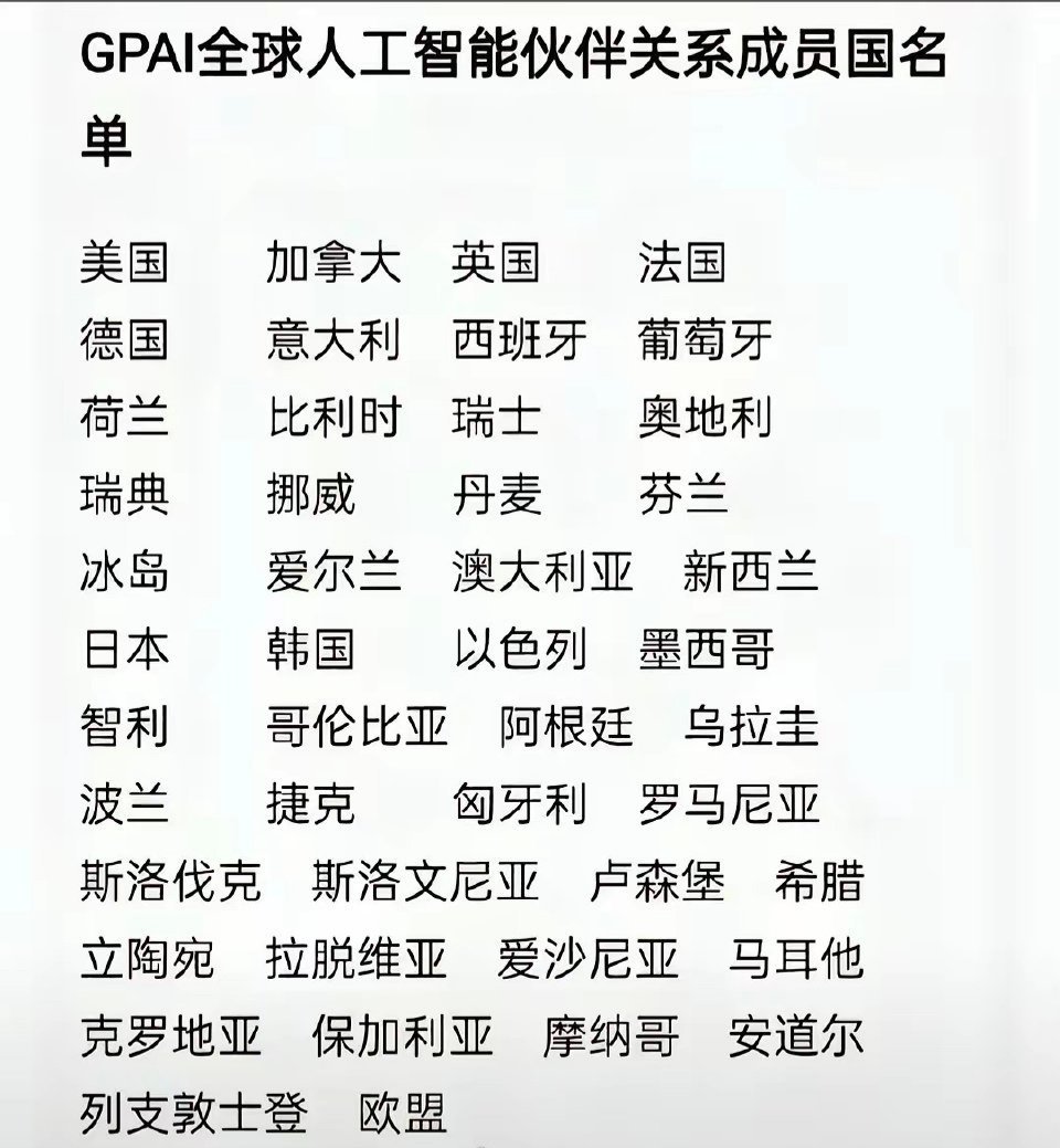 这些国家真的可以搞人工智能吗？我想应该可以吧，毕竟大部分好像都是发达国家，有钱有
