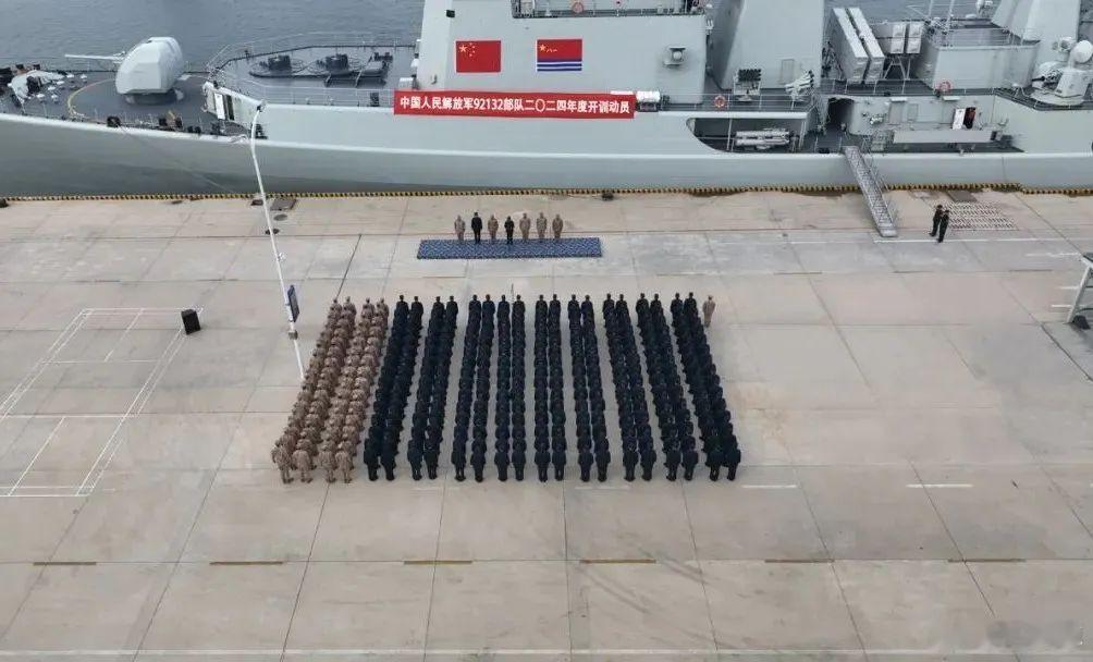 北海92132部队开训，115舰也拉出来了…印象中许久未见 ​​​