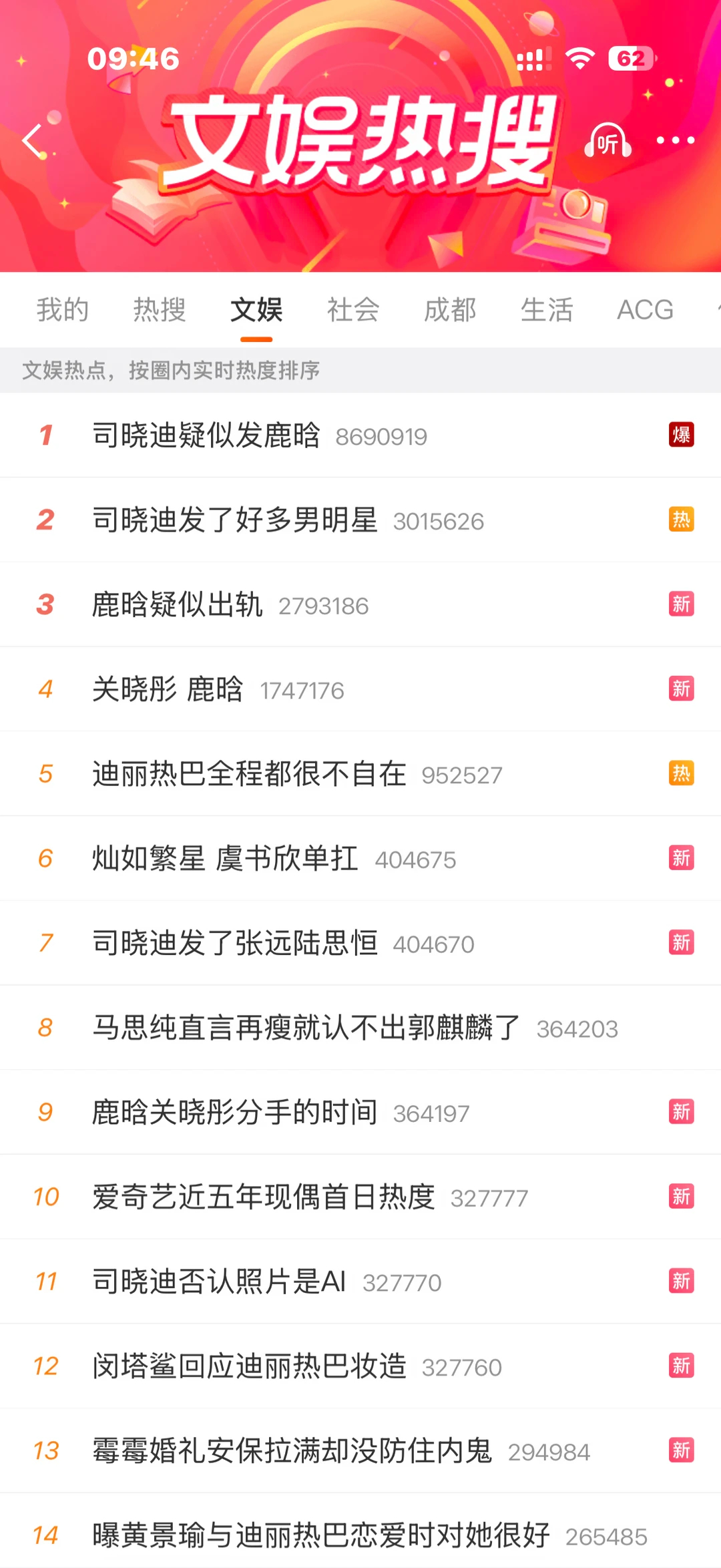 司晓迪发了好多男明星司晓迪疑似发鹿晗 要爆能不能锤死点，爱看劲爆热闹时隔半年居然