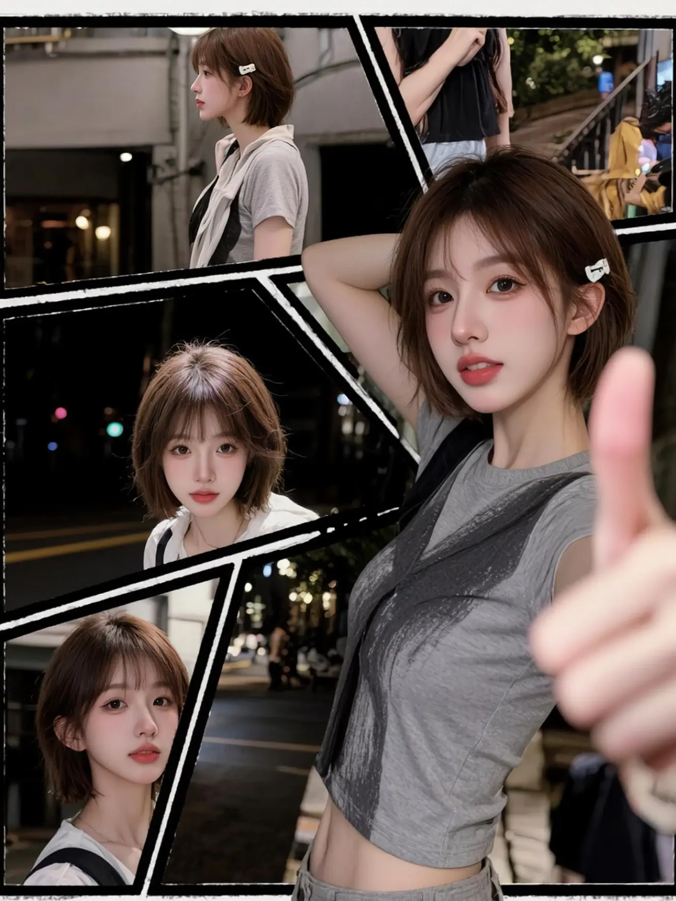 拼贴风写真 ai创作 古早氛围感拿捏了 古早