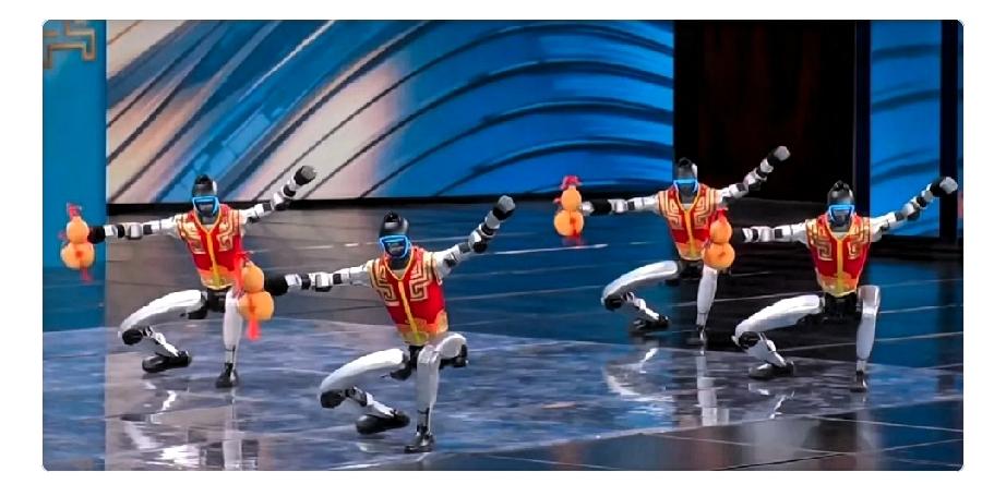 我问我爸，为什么春晚的前几个节目都有机器人表演啊？
我爸说，这你就不懂了吧。这是