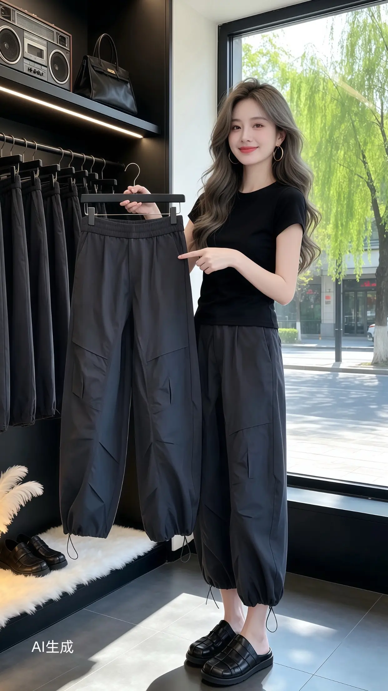 高颜值炸街女工装裤 又美又飒的裤子 一条百搭又高级的裤子 百搭遮肉显瘦...