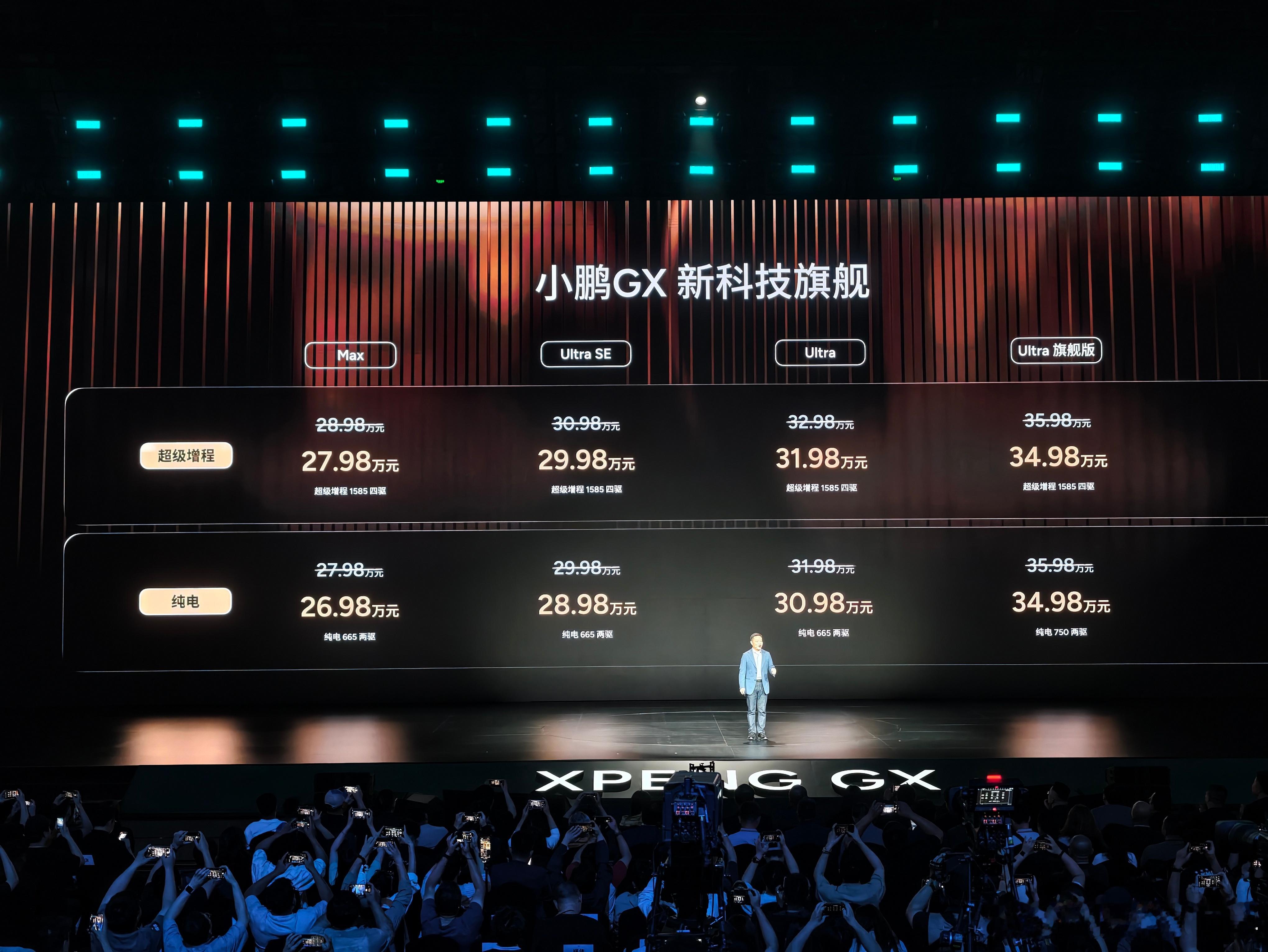 乖乖，小鹏GX上市价格太炸裂了！百余项50万级领先技术直接全系标配。首先权益直接