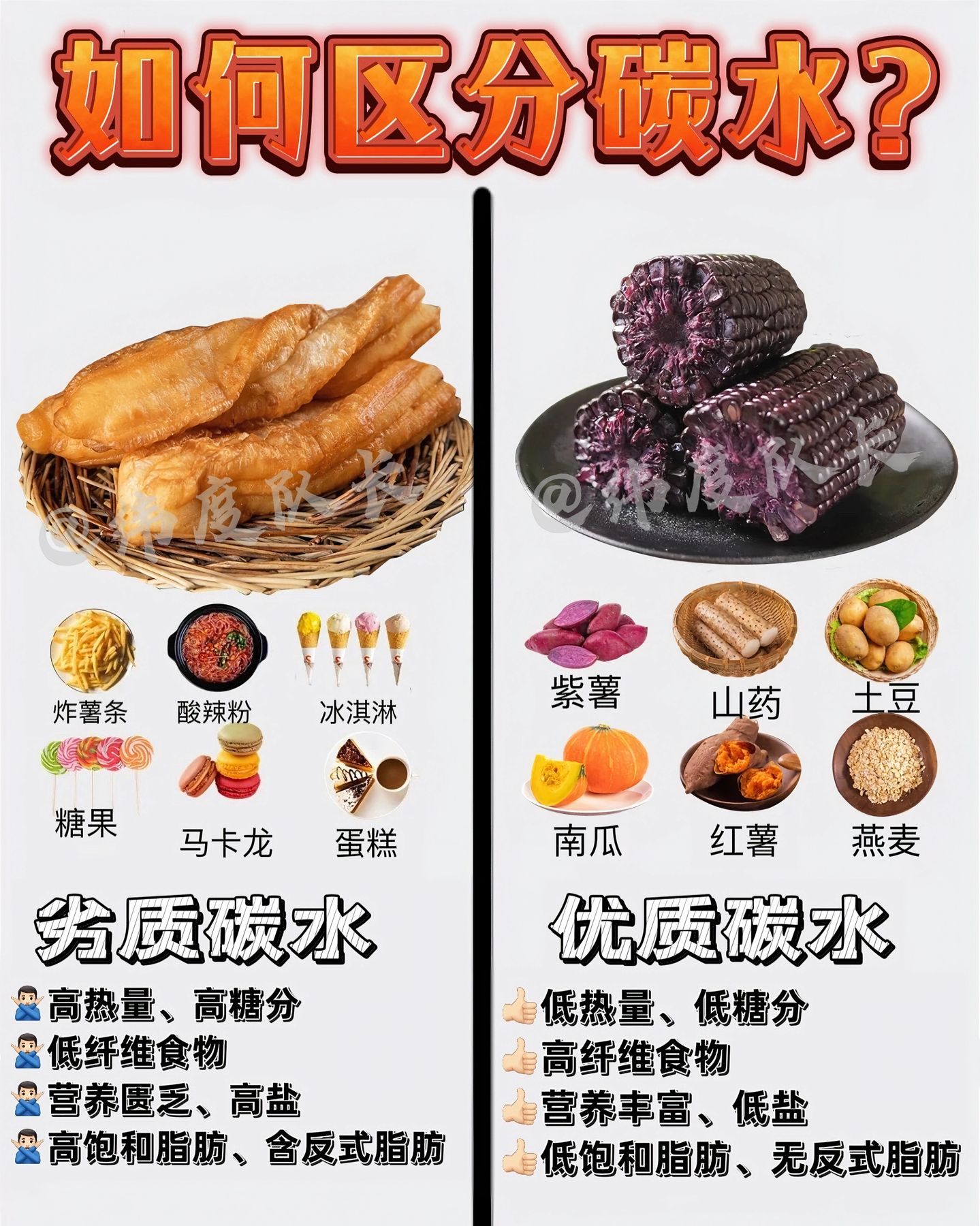 身体停止摄入糖分和碳水后总结:劣碳吃了让人愉悦的，优碳就是不好下咽的[笑cry]