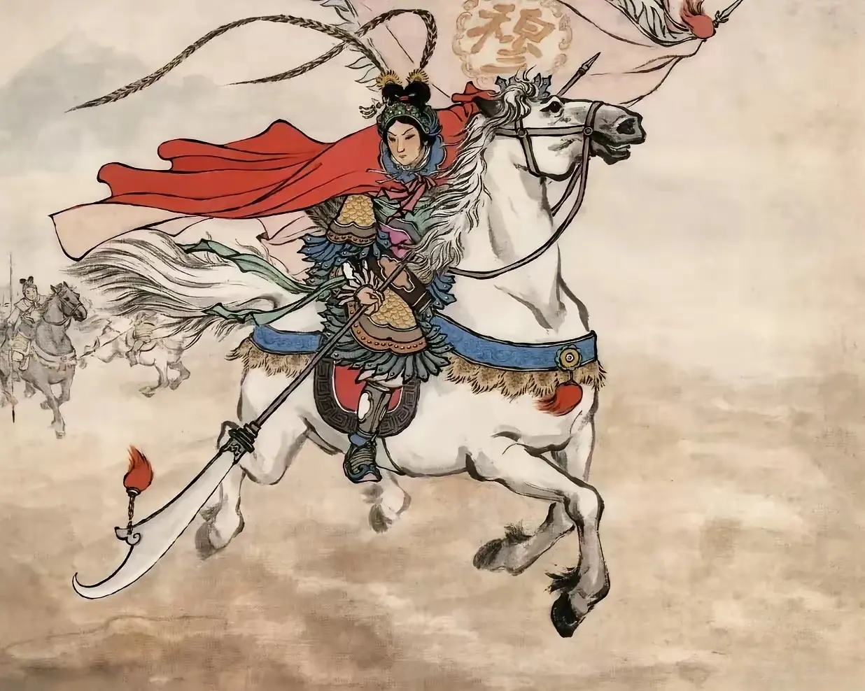 辽国大将萧继承把杨宗保打得抱鞍吐血，这可疼坏了大破天门阵的穆桂英，她一...
