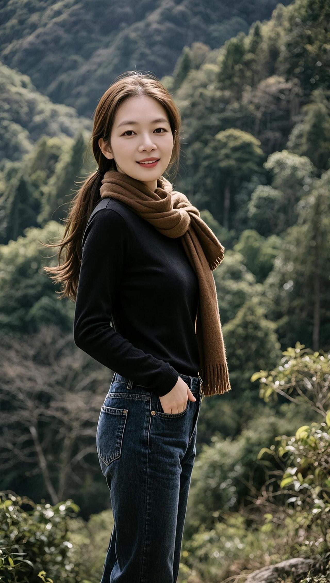 AI山林生活照 抖音玩法合伙人计划 甜系女孩 我的乡村生活 农村生活