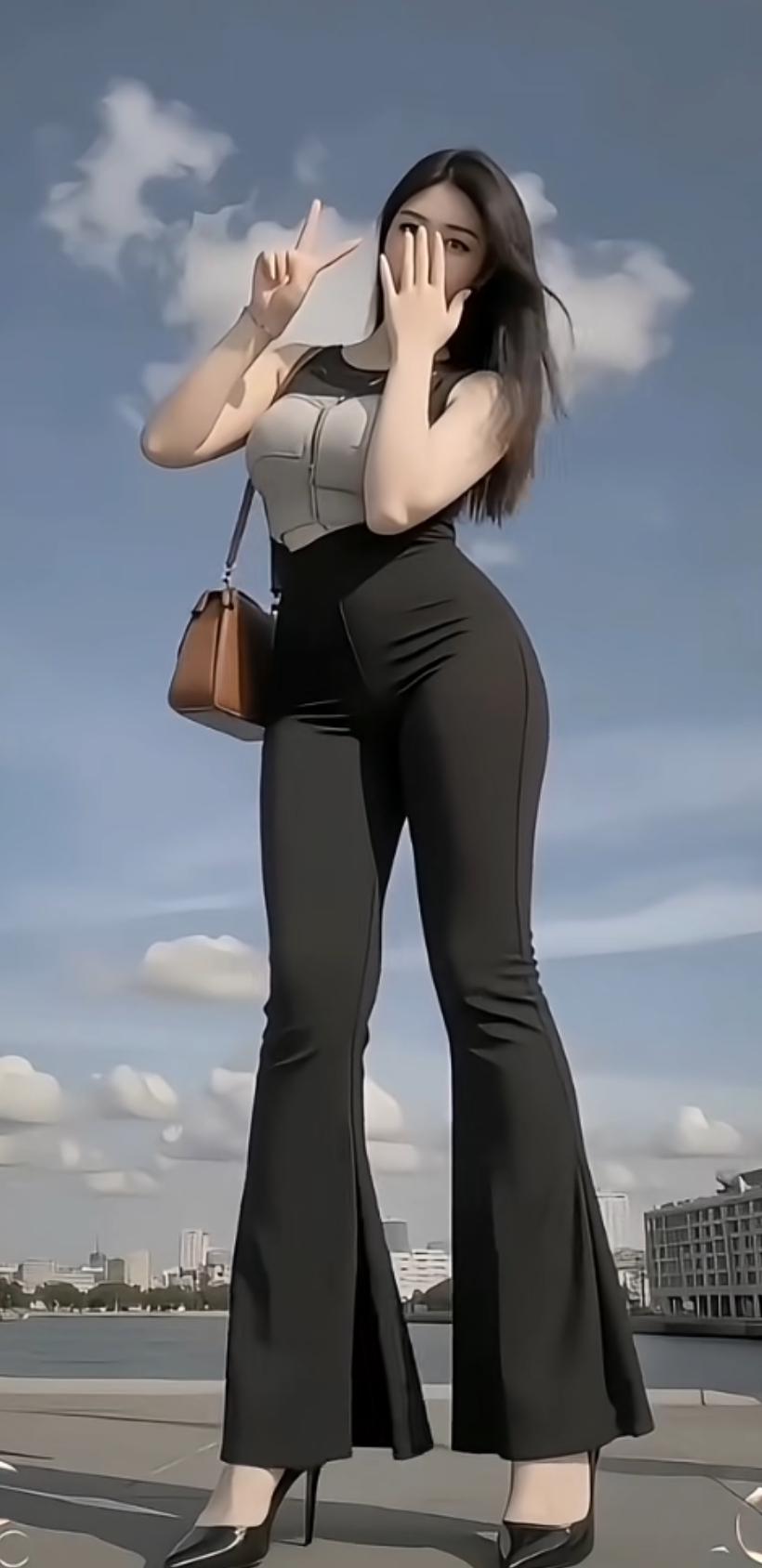 都市女郎穿搭指南：时尚黑裤+高跟鞋，尽显优雅气质！👠💃🏻时尚的都市女郎们，
