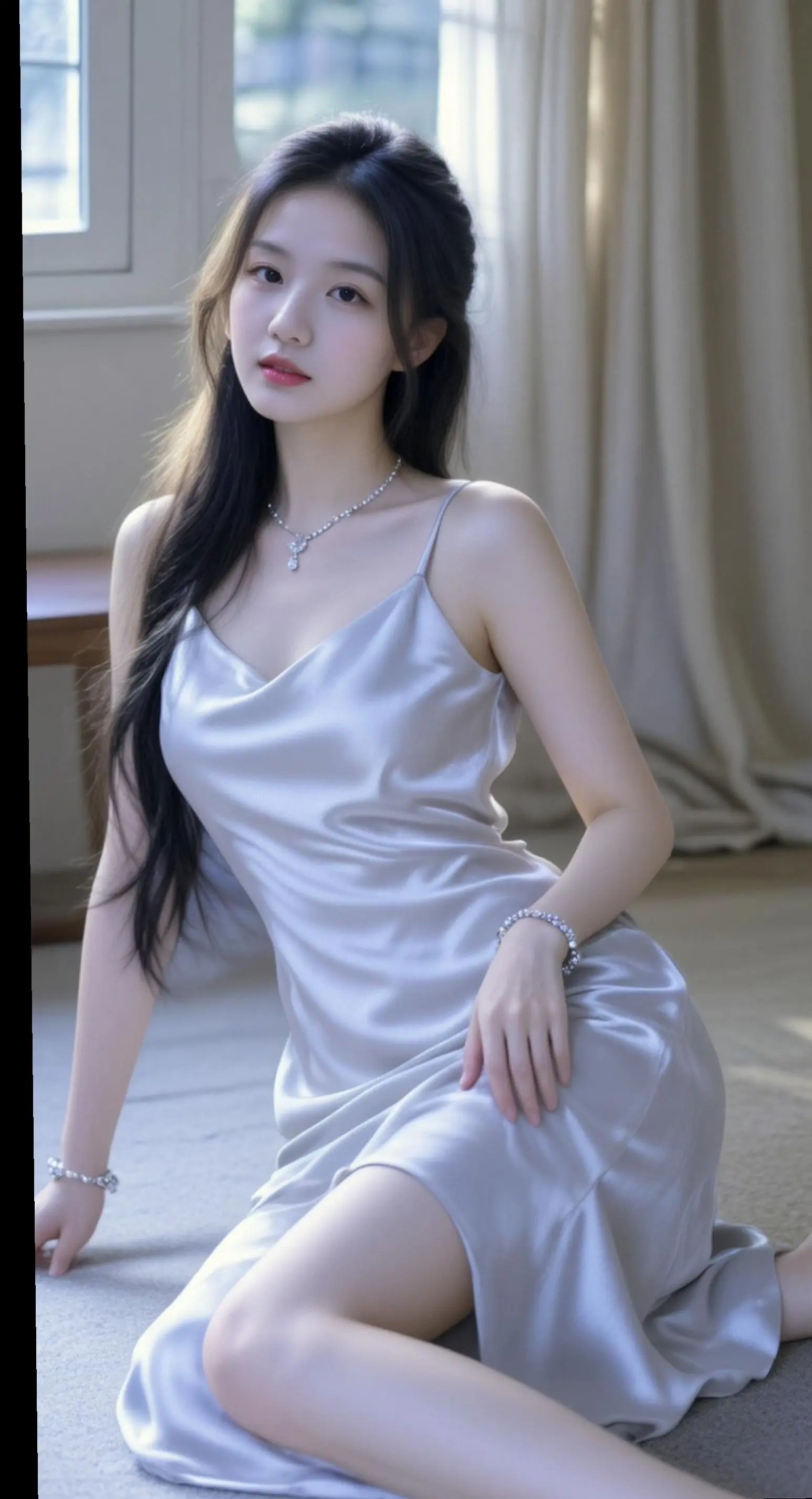 AI缎面优雅写真 随变ai随便玩