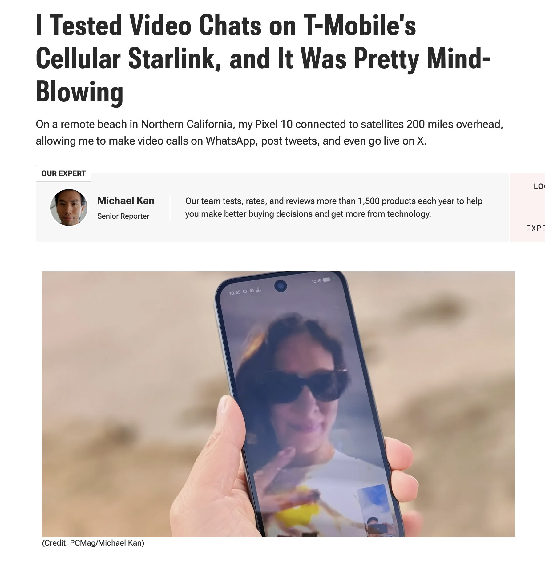 这个的确是领先的，而且其实军事上的应用也很现实了。。。我测试了 T-Mobile