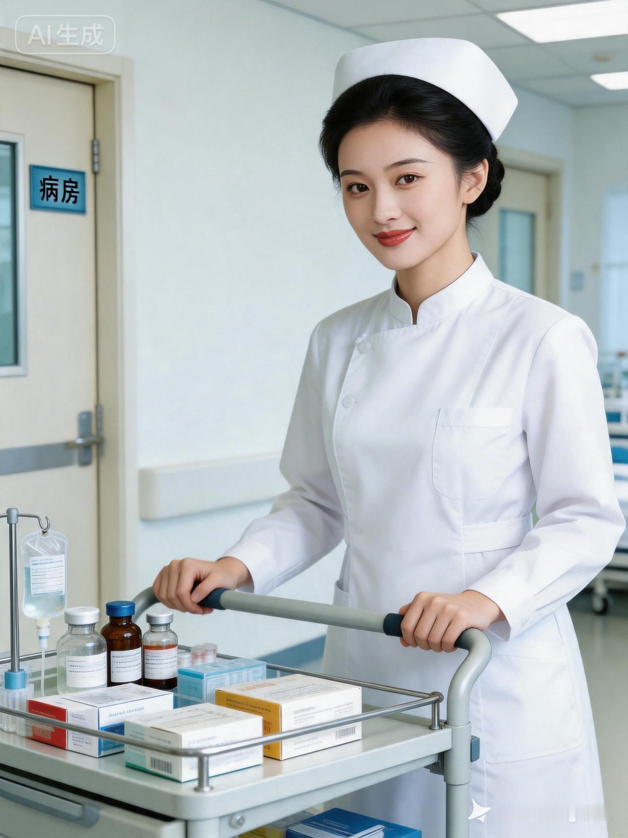 温柔护士推车，守护健康每一天💉💊