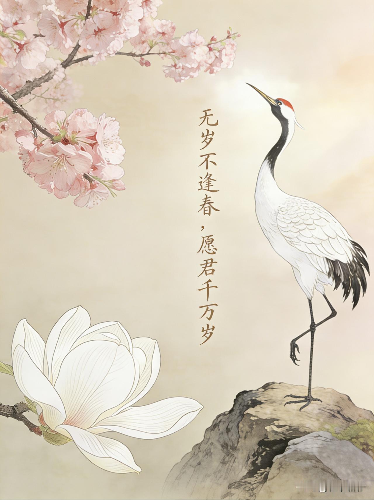 抽到的大吉签:无岁不逢春，愿君千万岁。很喜欢，纵有寒暑相催，人间自有长青之念，长