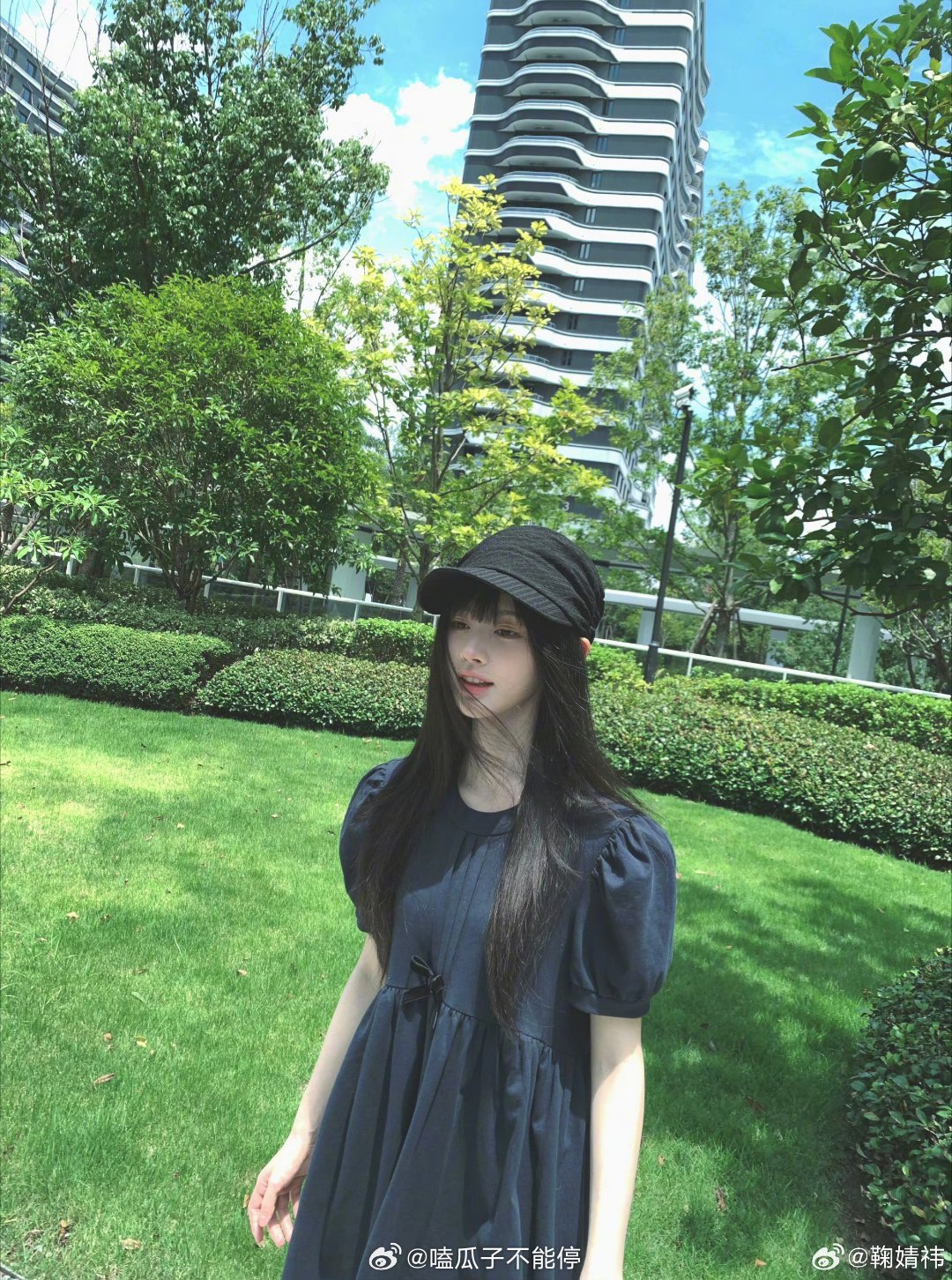 鞠婧祎今天营业照，好萌好萌呀 