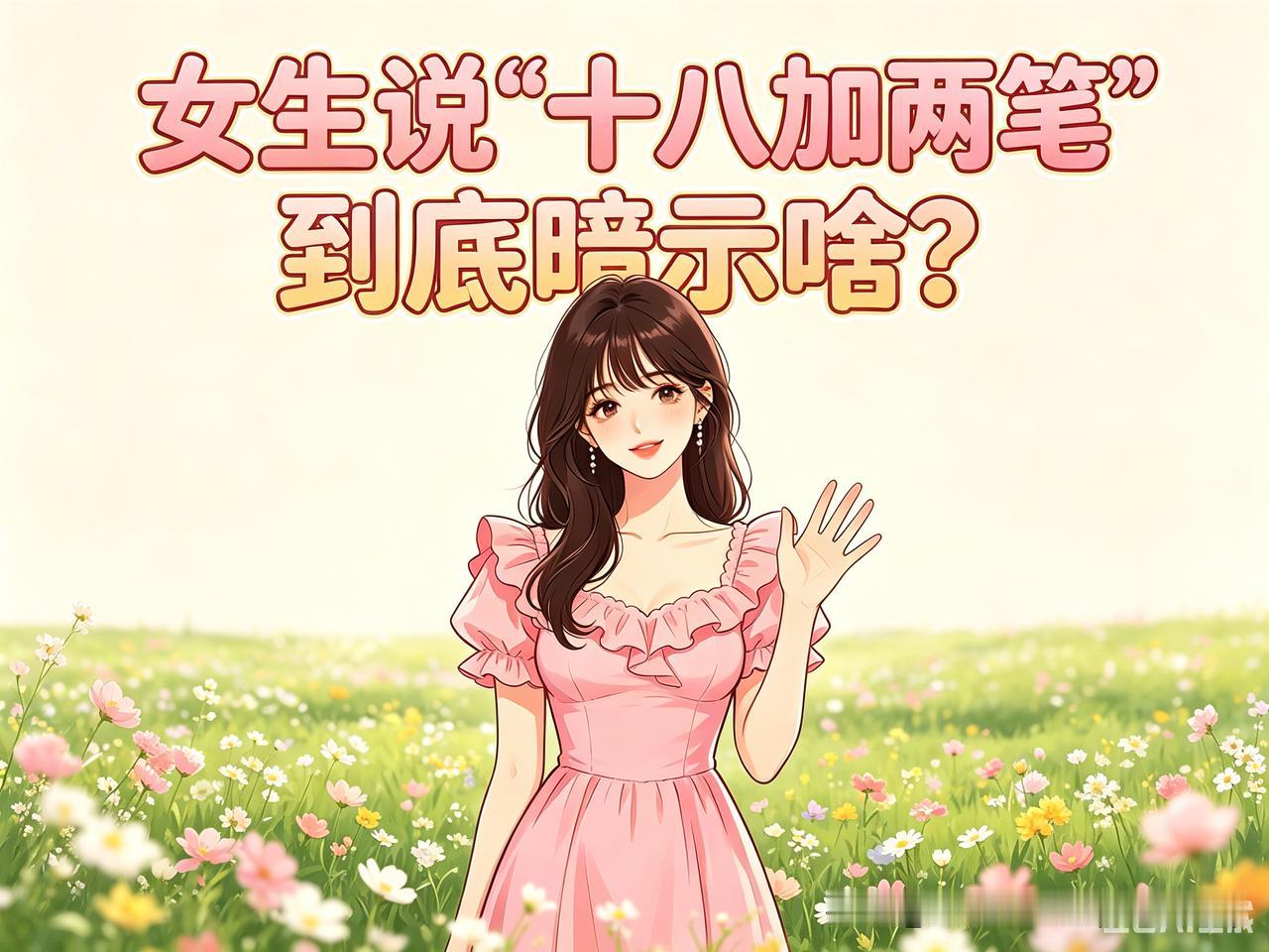 [舔屏] 最近网上流传一个字谜“梗”：
────────
　　一位帅哥邂逅一位靓