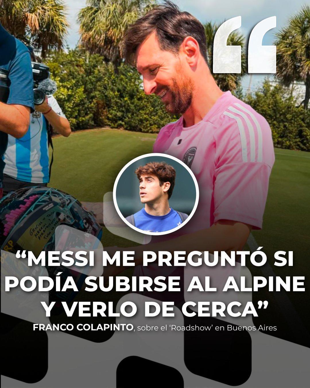 🗣️ 在迈阿密大奖赛前夕，🇦🇷科拉平托谈到了他与梅西的会面（到底有多少家媒