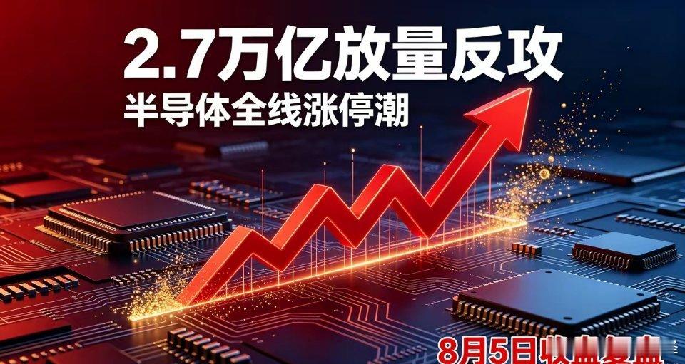 炸盘！2.7万亿惊天放量反攻！半导体全员涨停，明日主线彻底明确今天的A股，彻底走