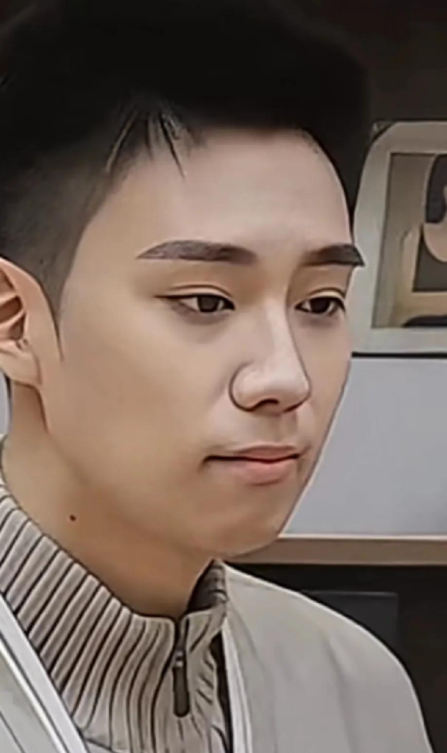 何晴的儿子许何和许亚军曾一起接受媒体的采访。
镜头中的许何身材挺拔，长相里既有妈